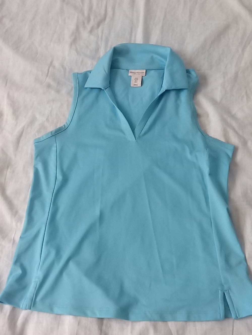 Tommy Bahama Light Blue Sleeveless Polo Tank Size S